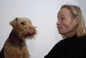 Dieter Thomas mit Hund